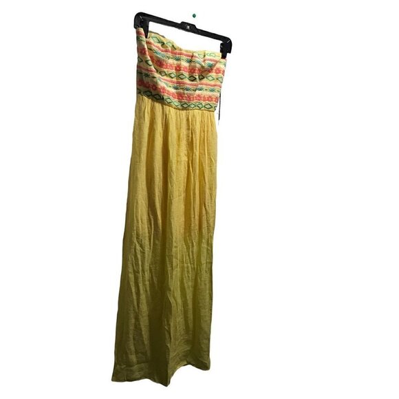 WOMEN'S Yellow‎ Tube Dress Size Small - Picture 9 of 10